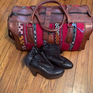 Kooba Brown Leather Anke Boots